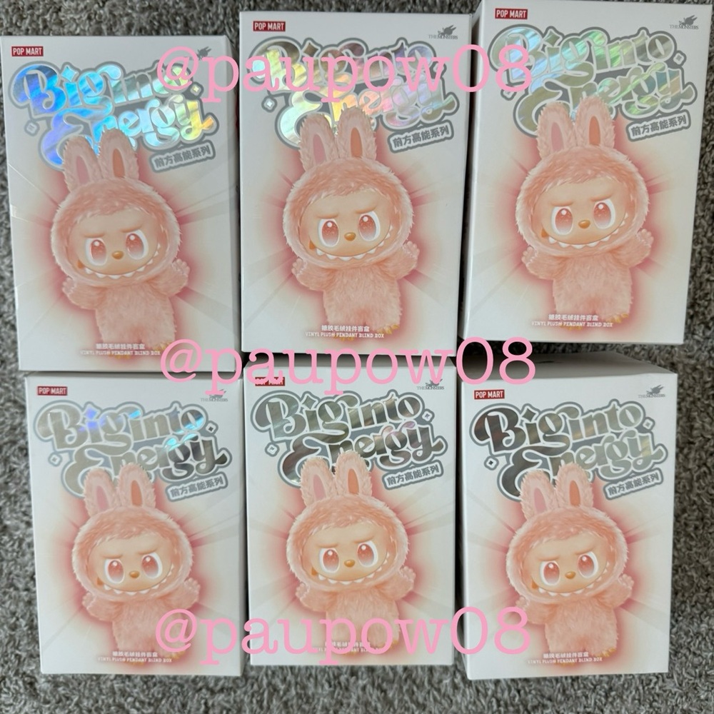 Pop Mart -  Big Into Energy - Labubu whole set from Popnow